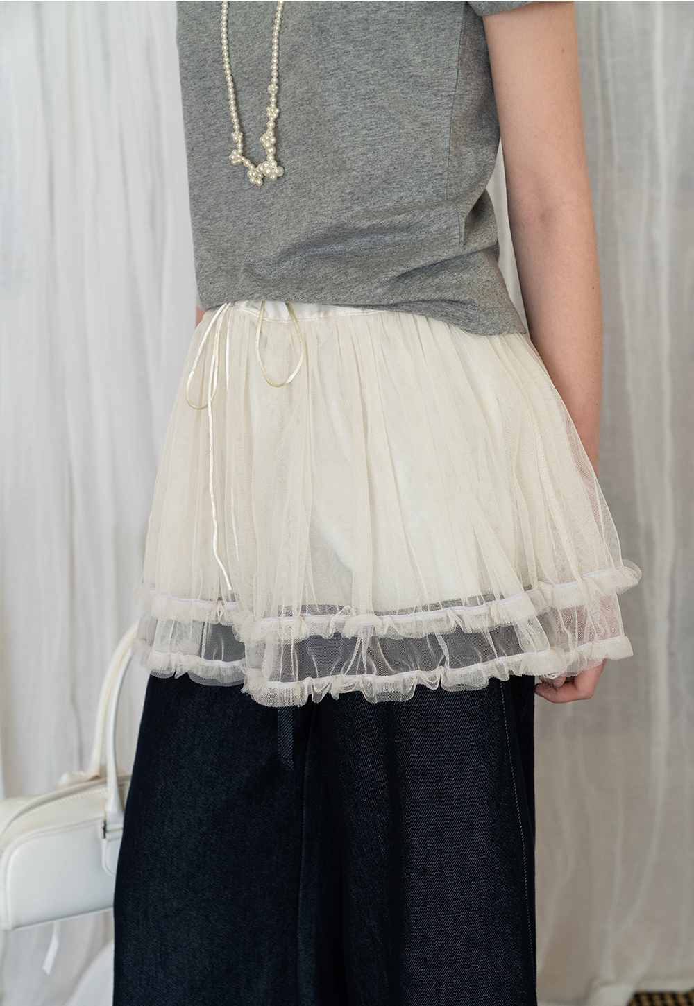 Layered Ruffle Tulle Skirt