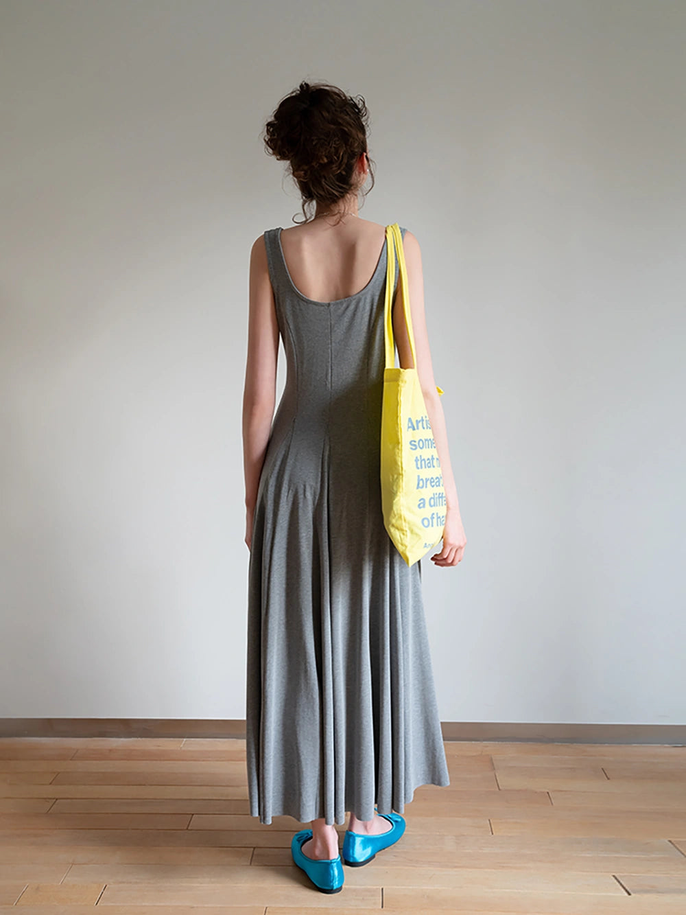 Sleeveless Pleated Dress