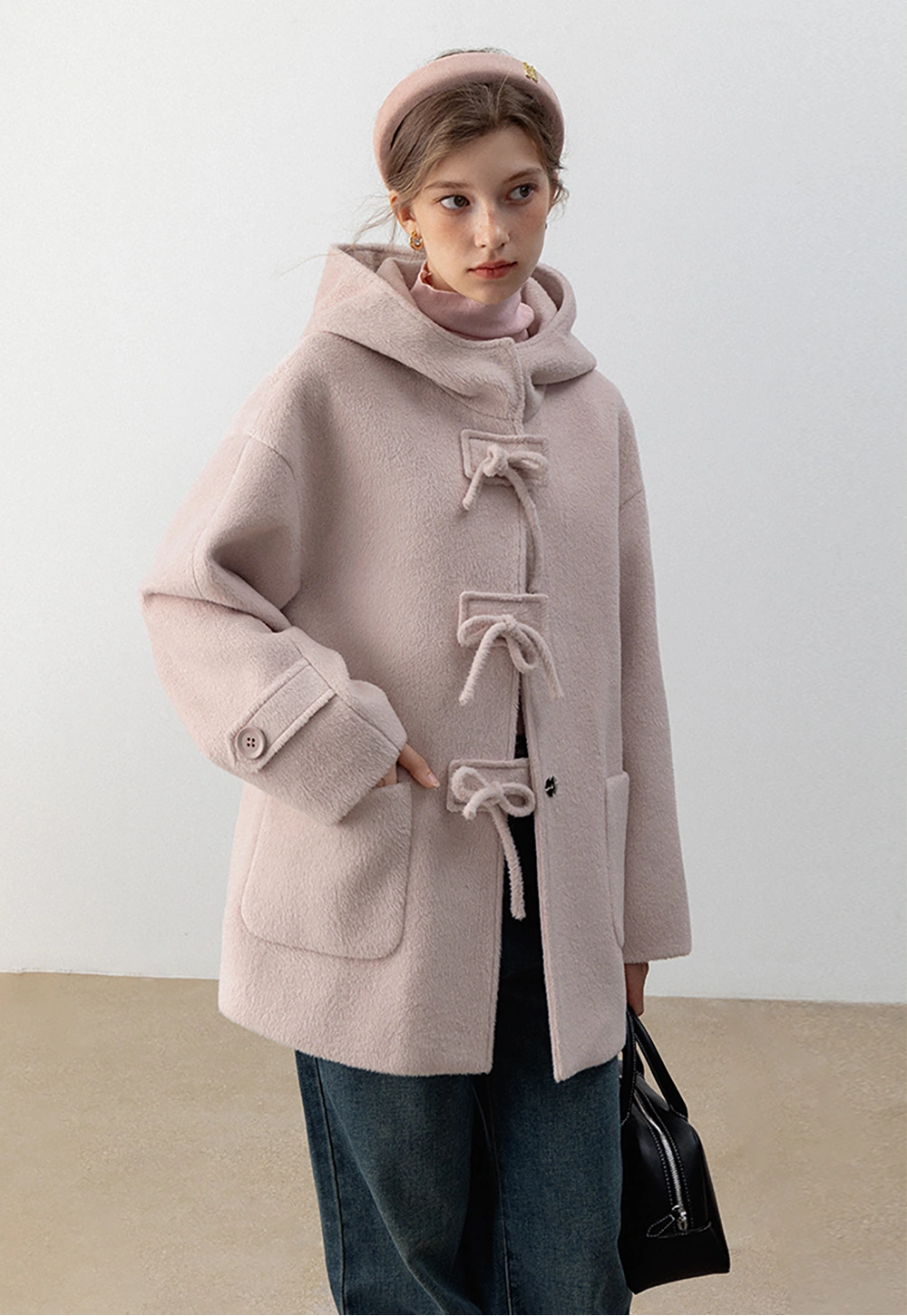 Toggle Tie Hooded Coat