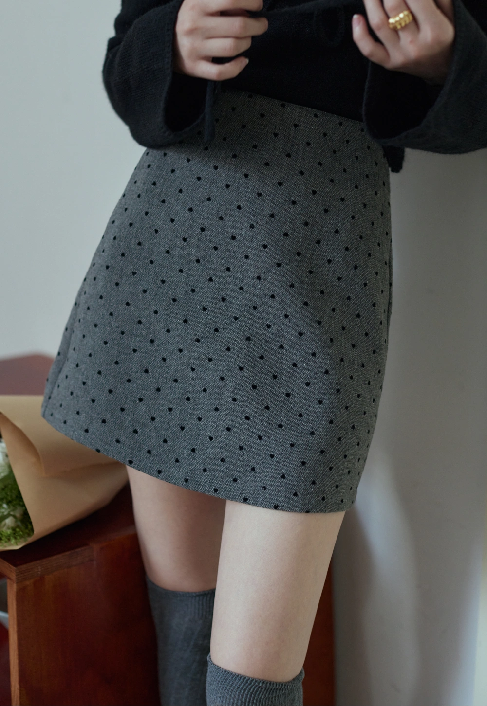 Women's Polka Dot Mini Skirt