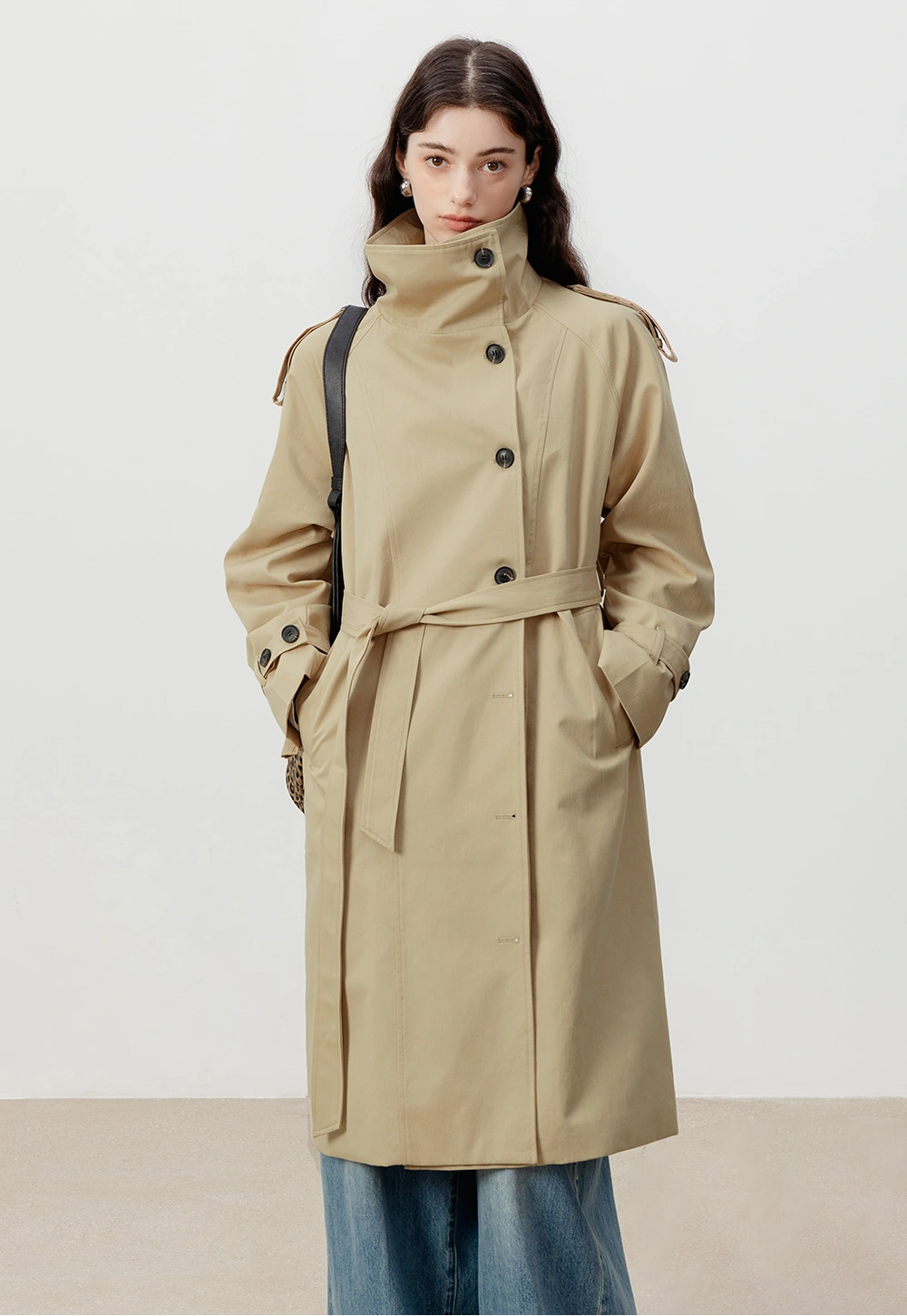 Classic Trench Coat with Belt