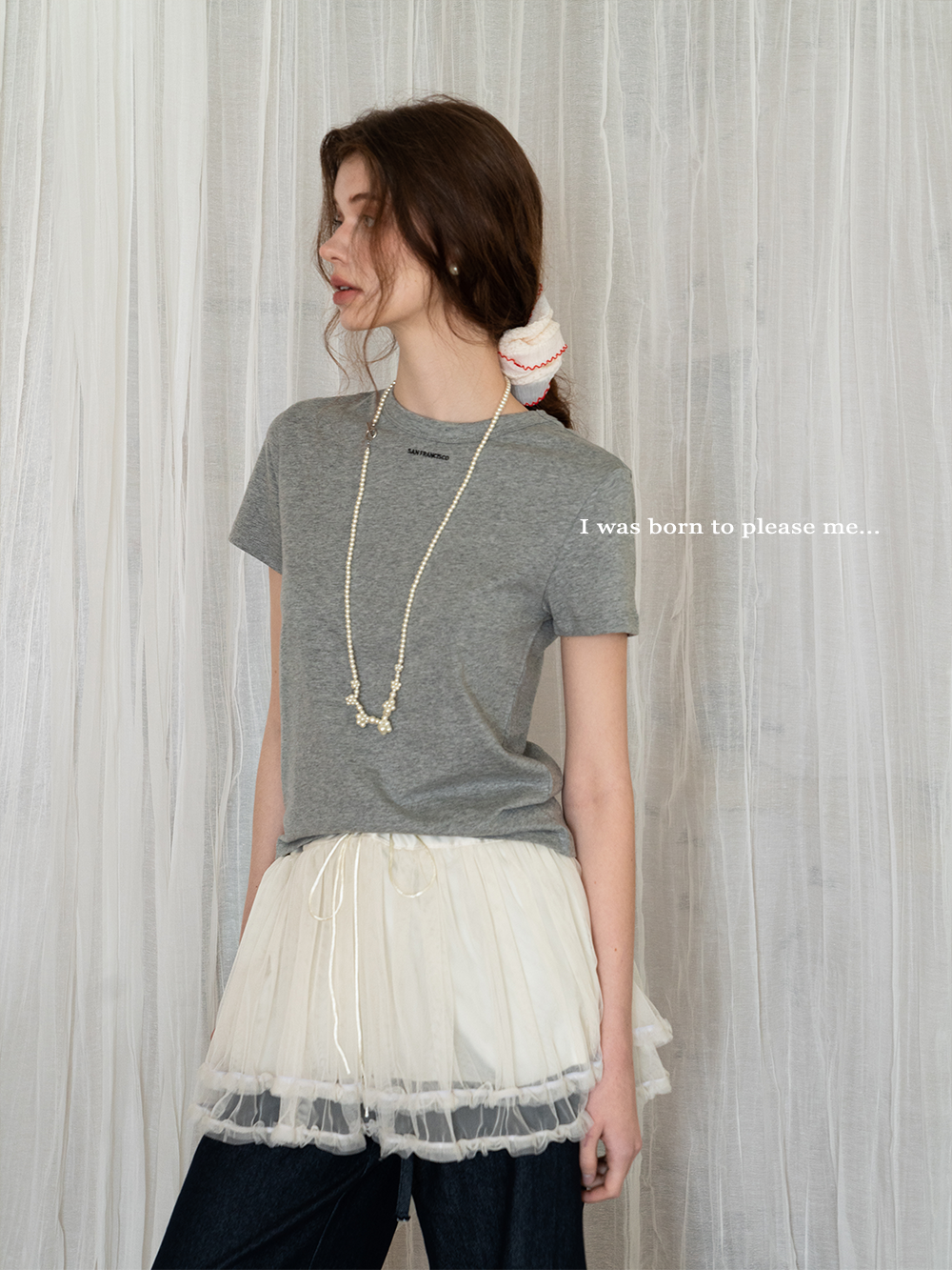 Layered Ruffle Tulle Skirt