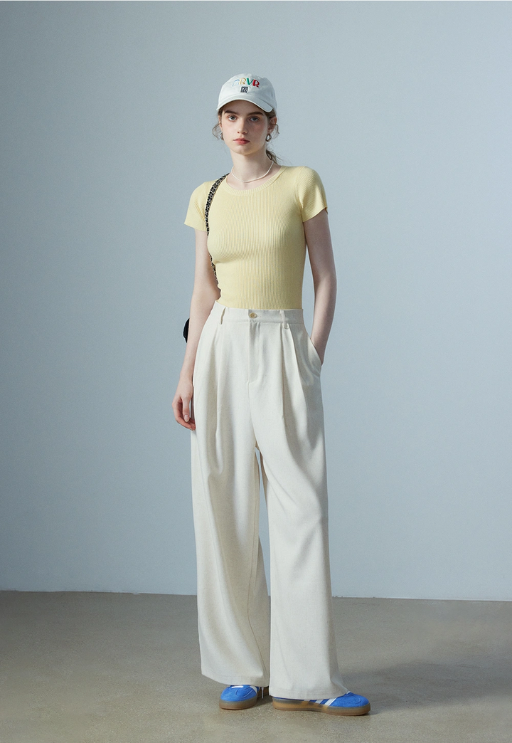 Women's Wide-Leg Linen Pants