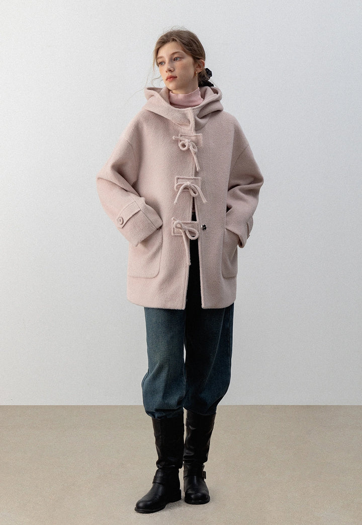 Toggle Tie Hooded Coat