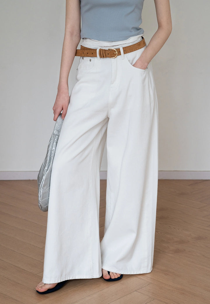 Classic High-Waist Wide-Leg Jeans