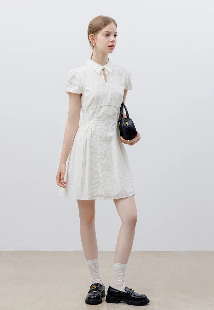 Women's Short-Sleeve Collared Dress