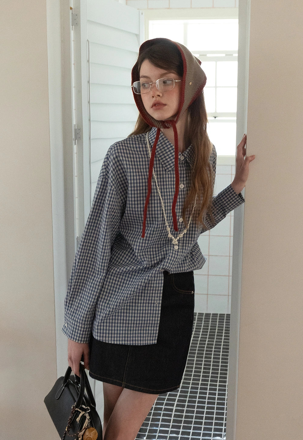 Women's Classic Gingham Button-Up Shirt