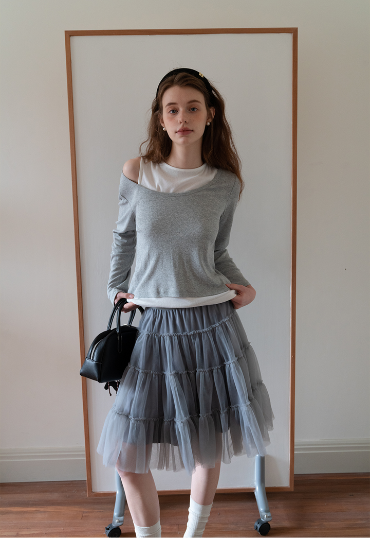 Women's Tiered Tulle Skirt