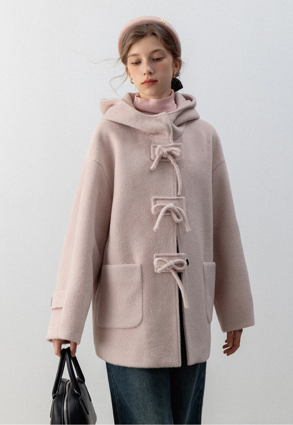 Toggle Tie Hooded Coat