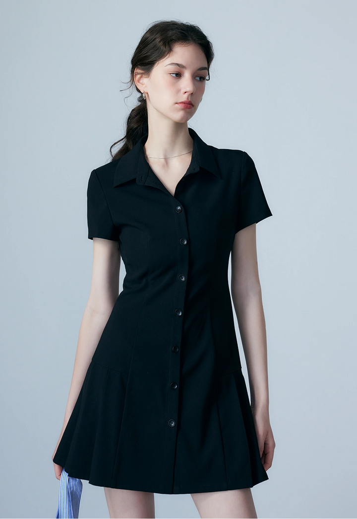 Women's Short Sleeve Shirt Dress