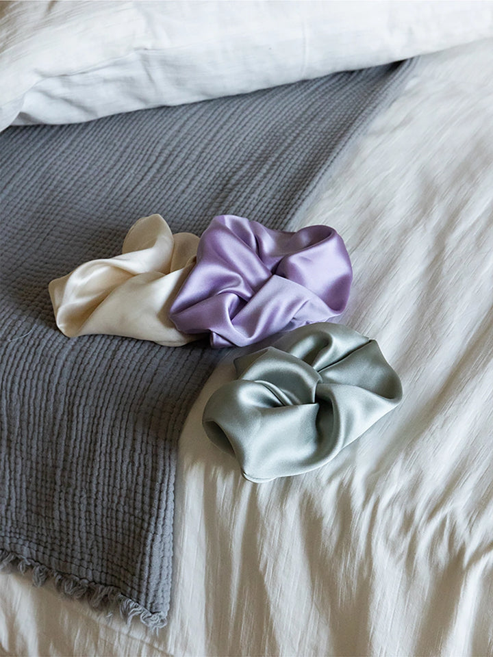 French Luxe Satin Oversized Hair Scrunchie