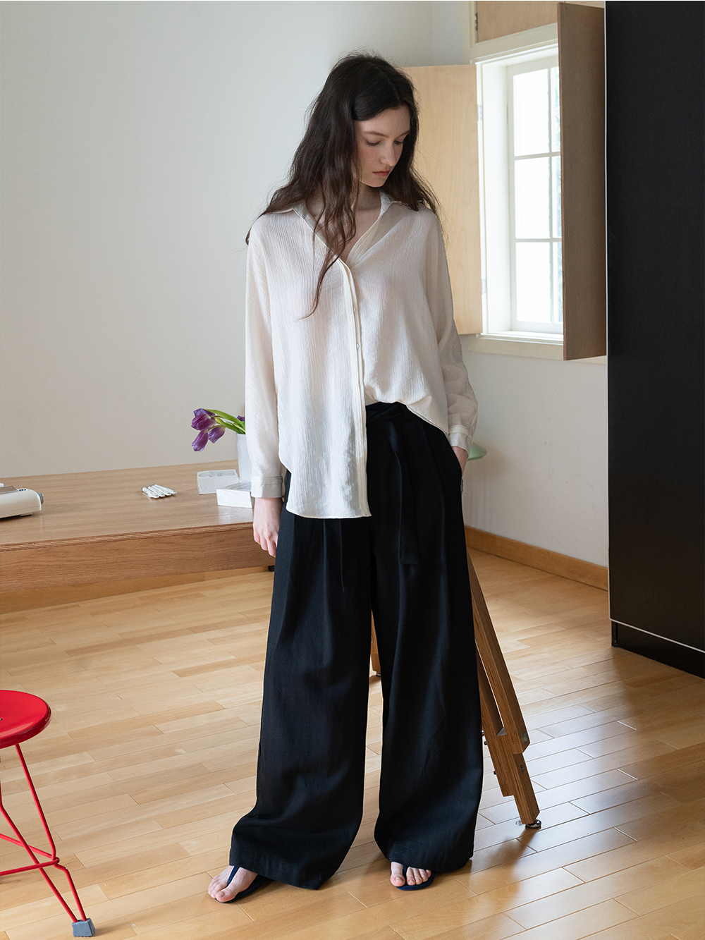 Asymmetric Hem Shirt