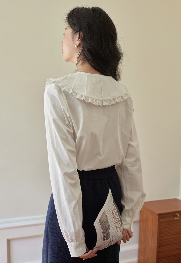 Women's Ruffled Collar Blouse