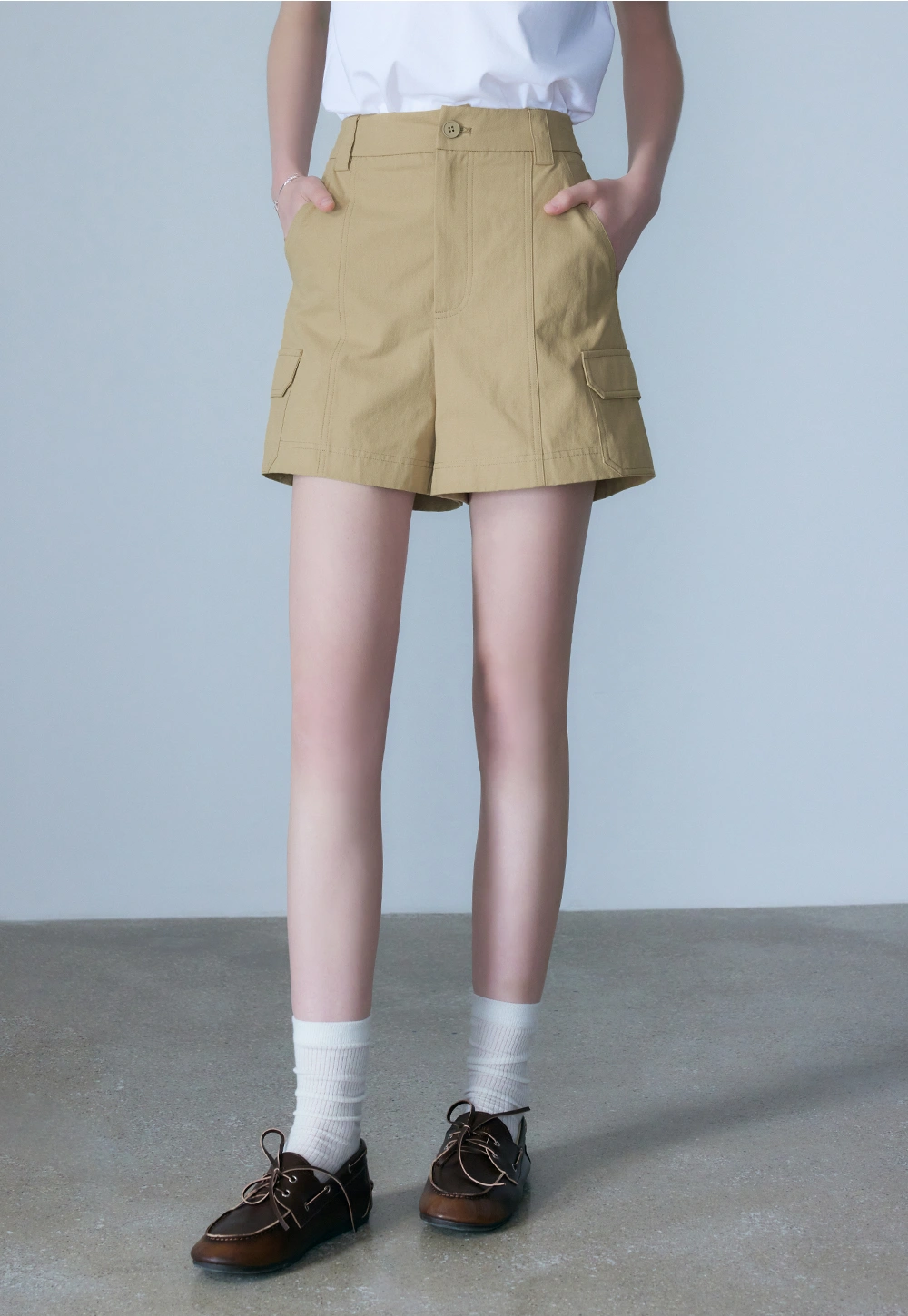 Women's Cargo Shorts with Side Pockets