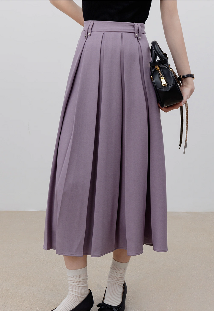 Women's Pleated Maxi Skirt