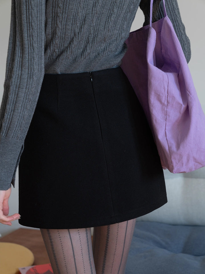 A-line Mini Skirt with Pocket Detailing