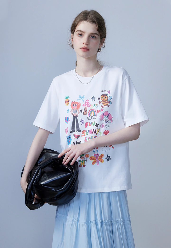 Women's Playful Print T-Shirt