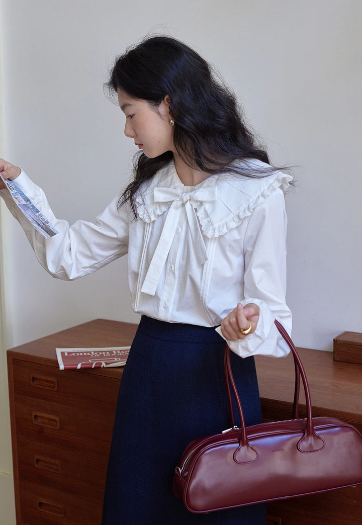 Women's Ruffled Collar Blouse