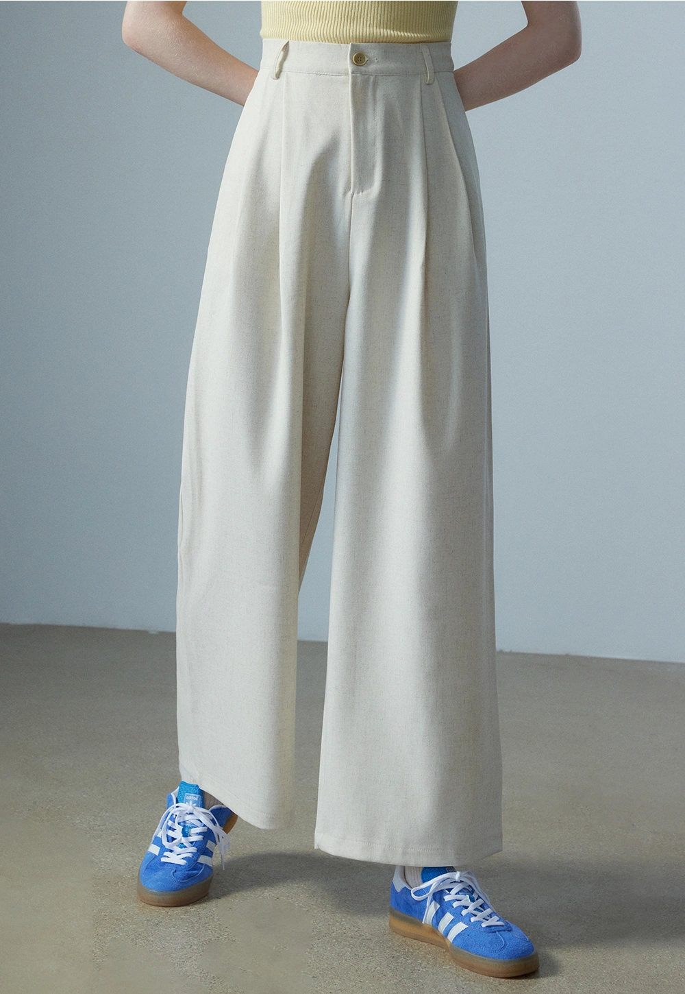 Women's Wide-Leg Linen Pants