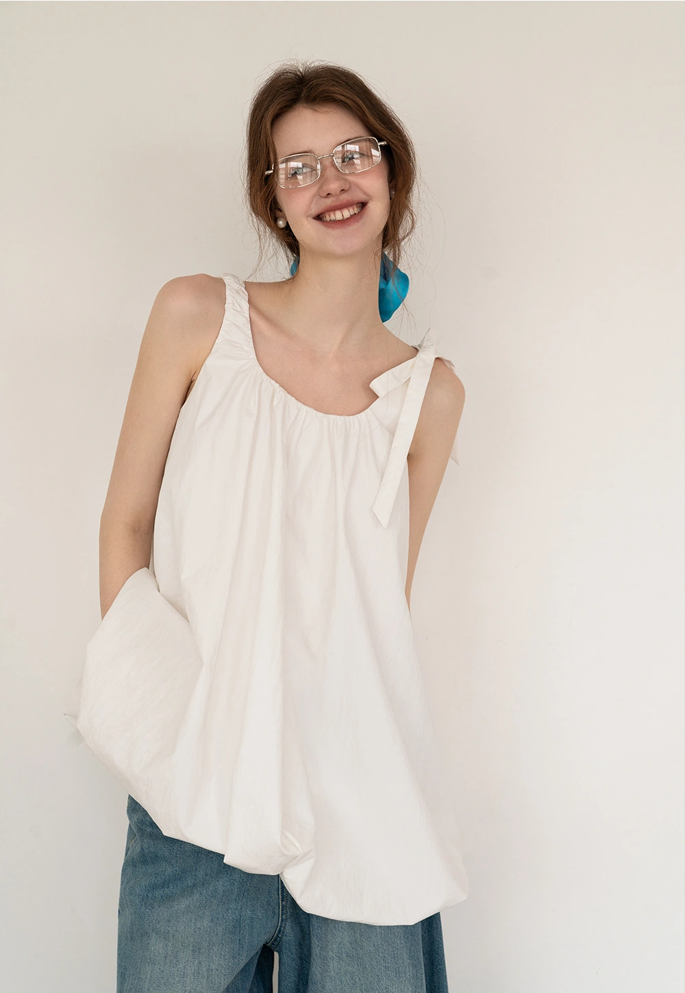 Casual White Sleeveless Dress