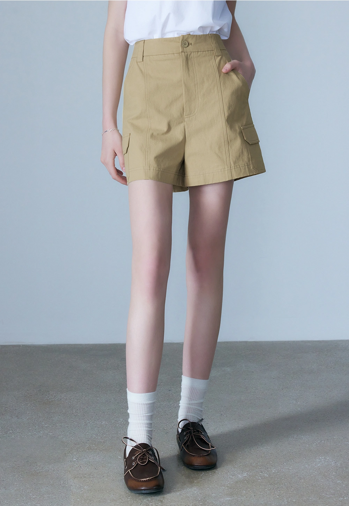 Women's Cargo Shorts with Side Pockets