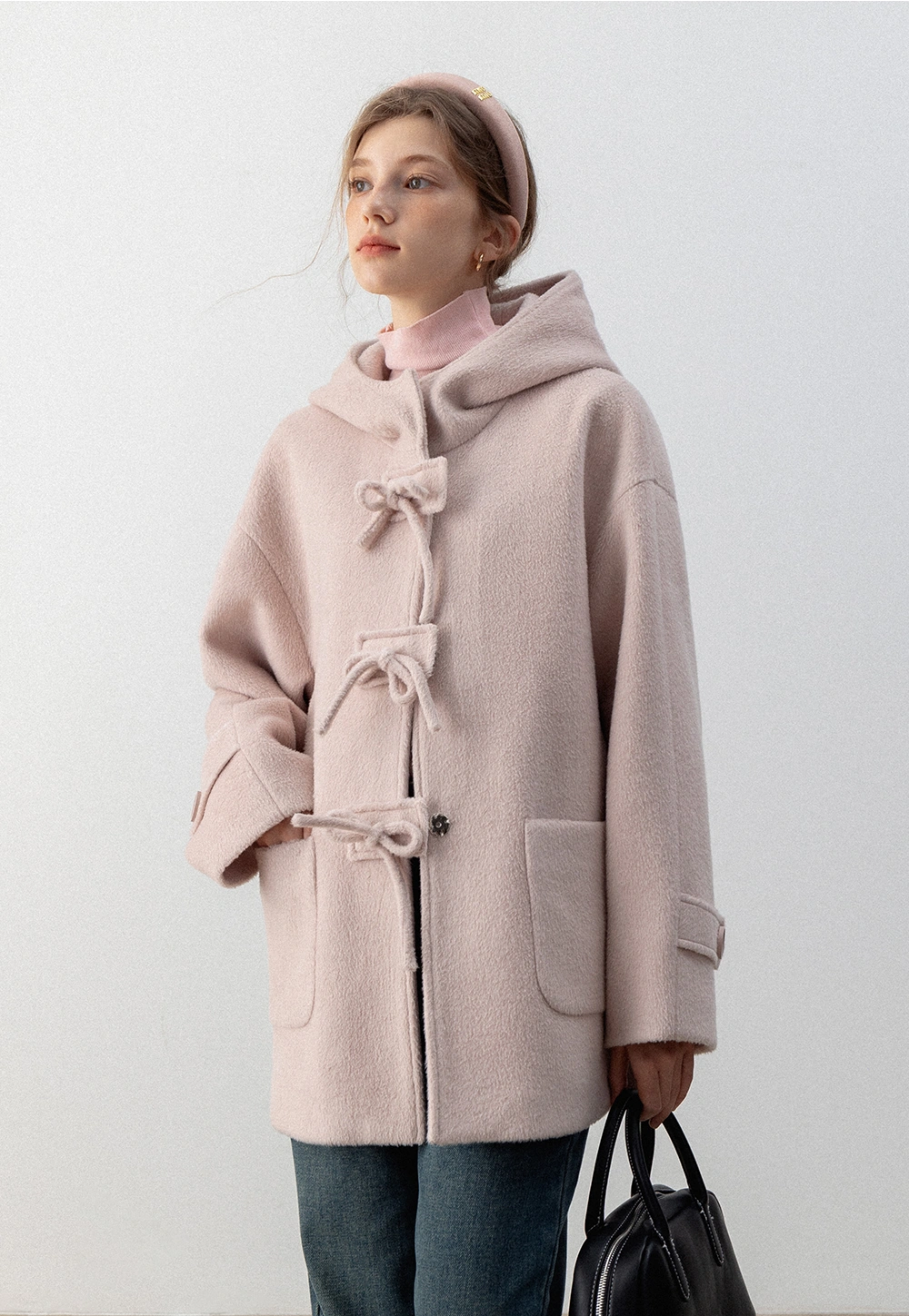 Toggle Tie Hooded Coat