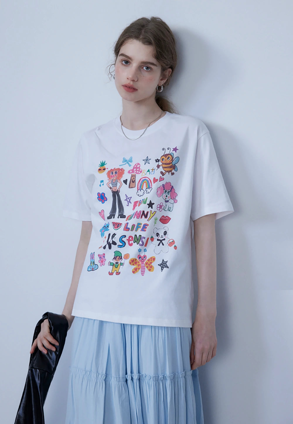 T-shirt con stampa giocosa da donna