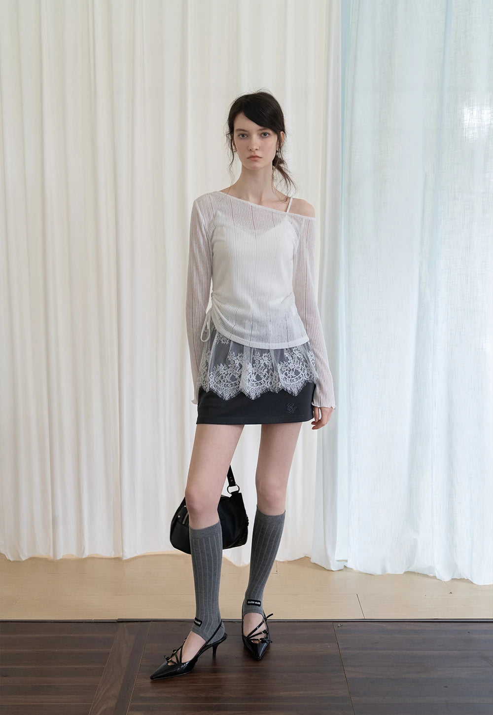 Athletic High-Waist Ballet-Inspired Skirt