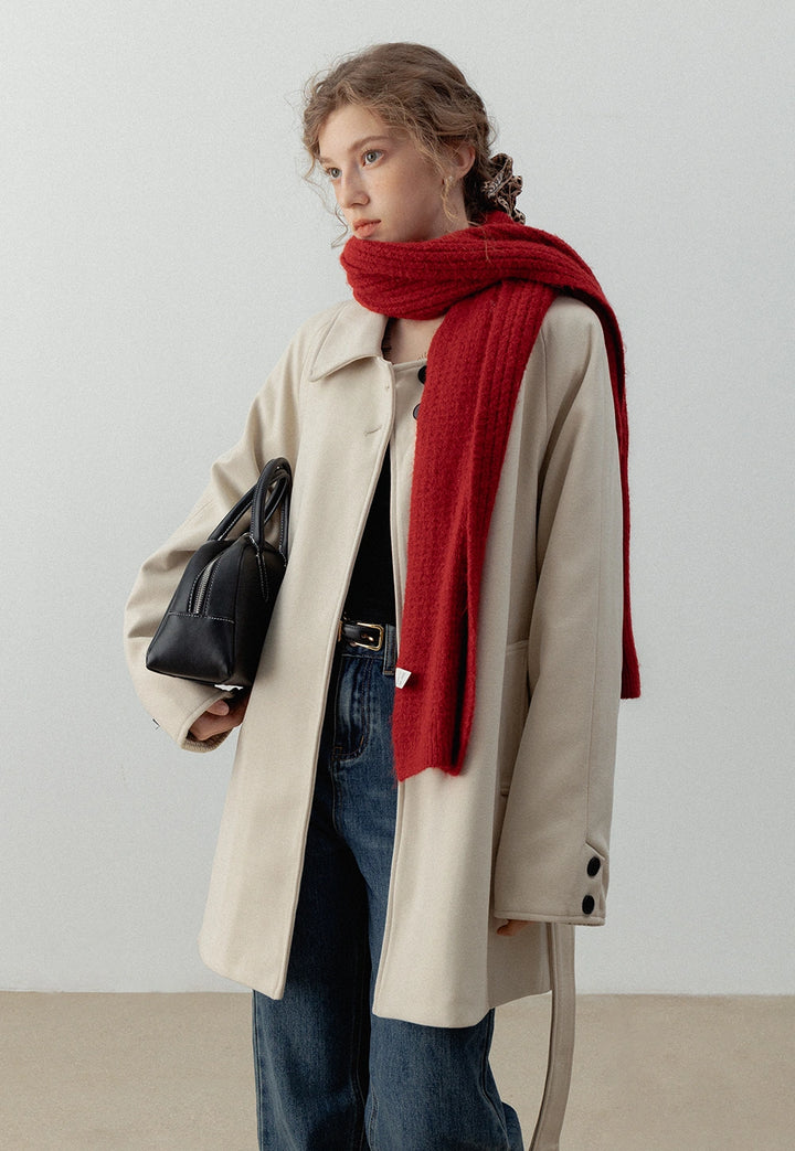 Women's Belted Wool Blend Coat