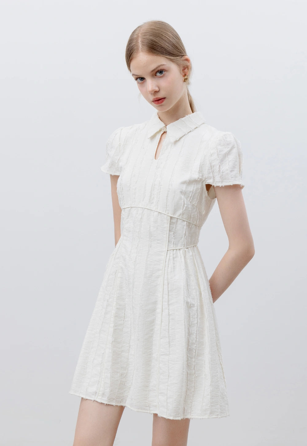 Women's Short-Sleeve Collared Dress