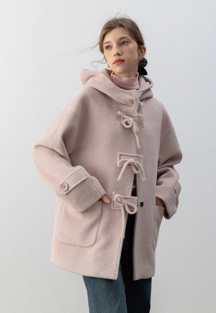 Toggle Tie Hooded Coat