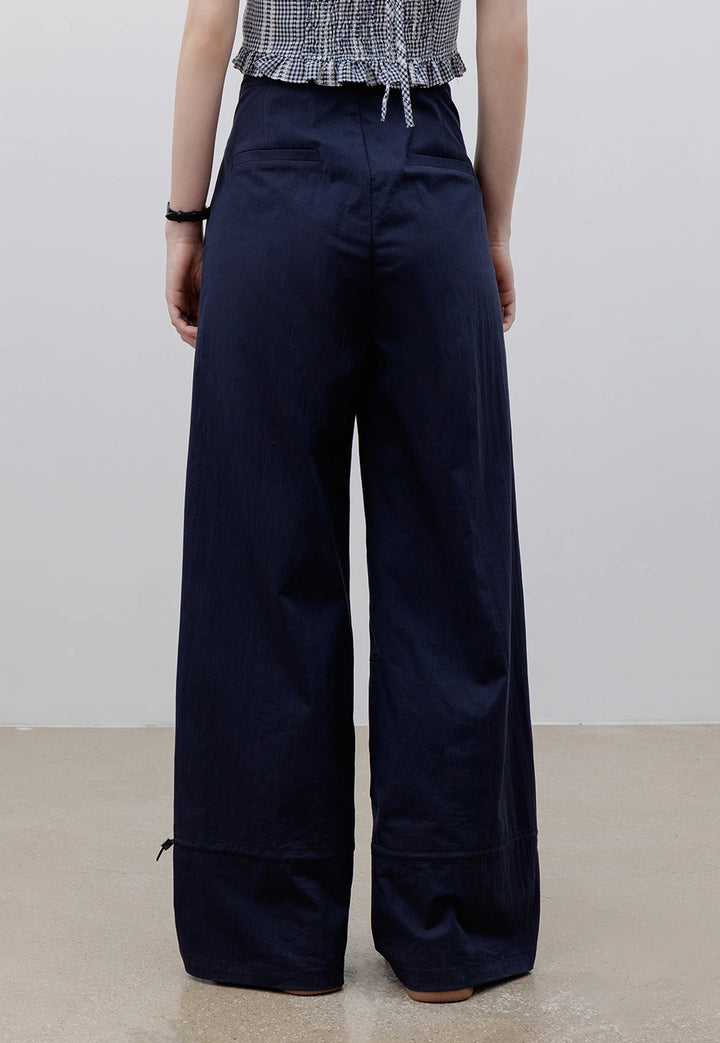 Women's High-Waisted Wide-Leg Cargo Pants