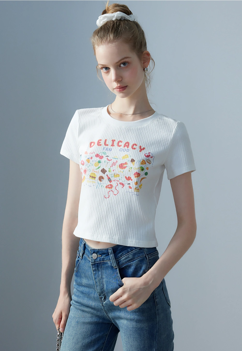 Camiseta con estampado Delicacy para mujer