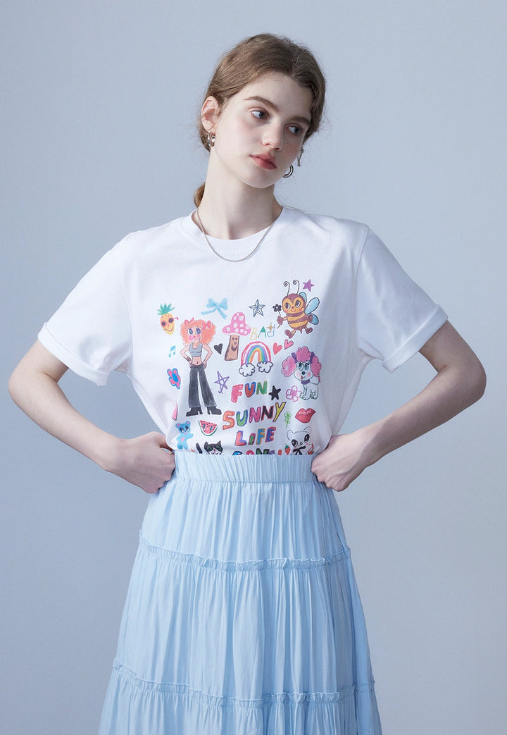 Women's Playful Print T-Shirt