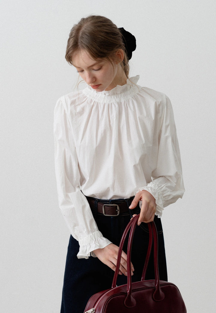 Women's Ruffle Collar Blouse