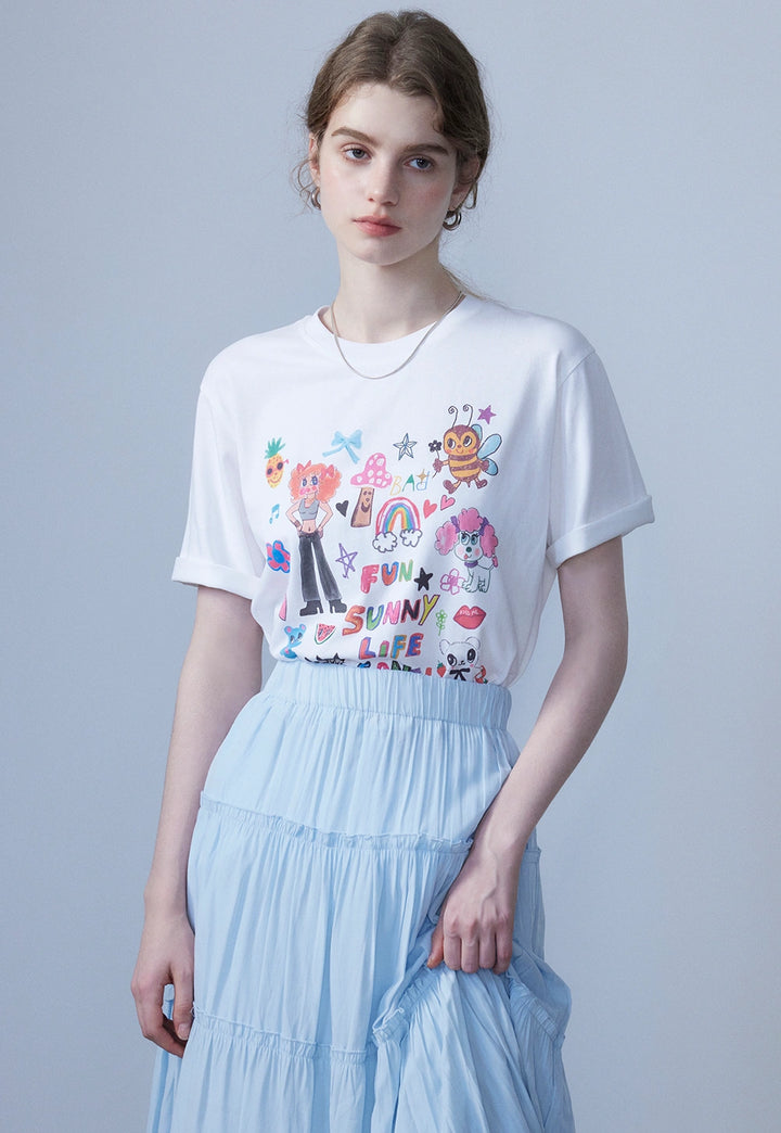 Women's Playful Print T-Shirt