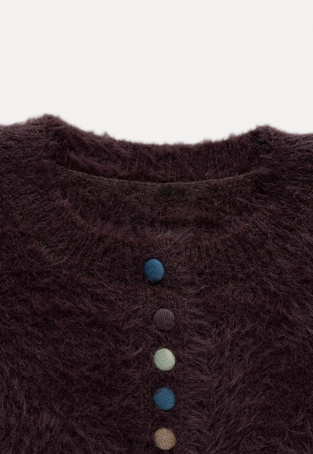 Women's Fuzzy Cardigan Button  Cardigans