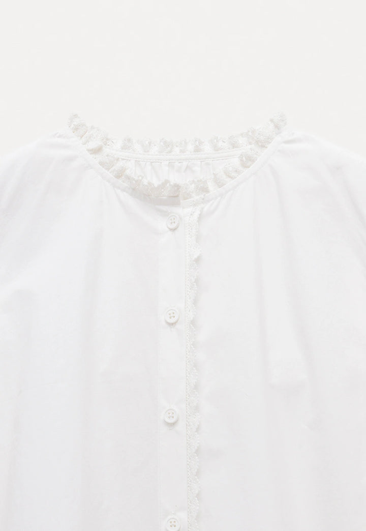 Women’s Lace Trimmed Blouse