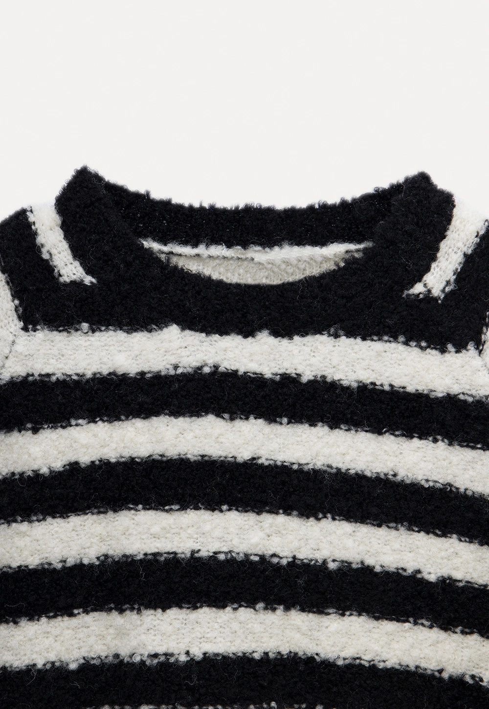 Women’s Striped Mesh Pullover Sweater