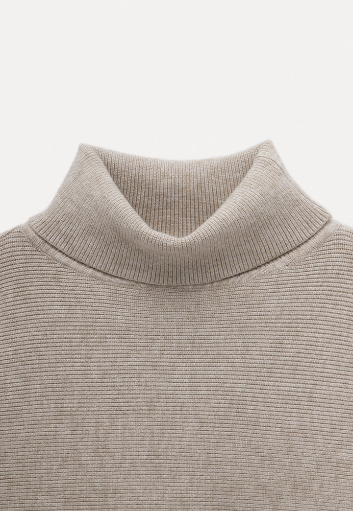 Women's Ribbed Turtleneck Sweater