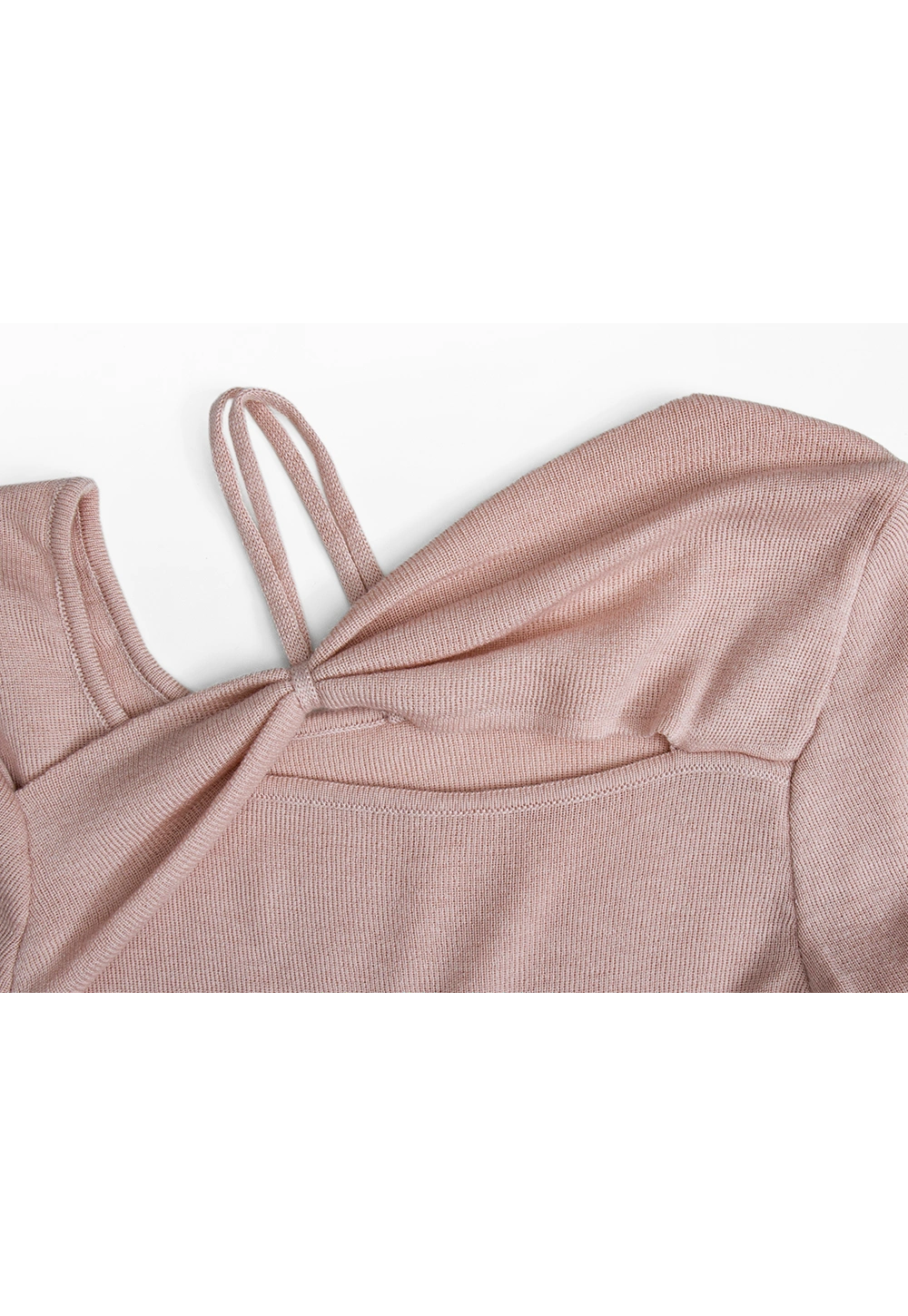 Elegant Taupe Asymmetrical Top