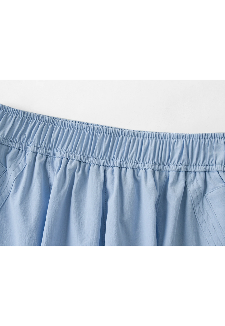 Pantaloni da donna con orlo con coulisse a gamba larga