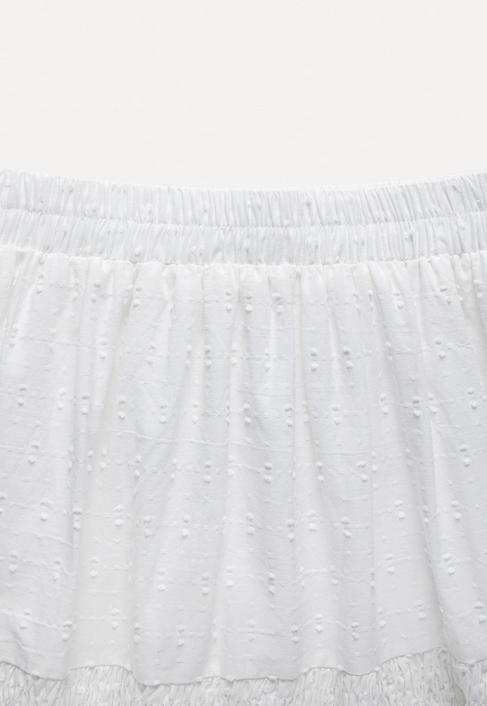 Women's White Tiered Maxi Skirt