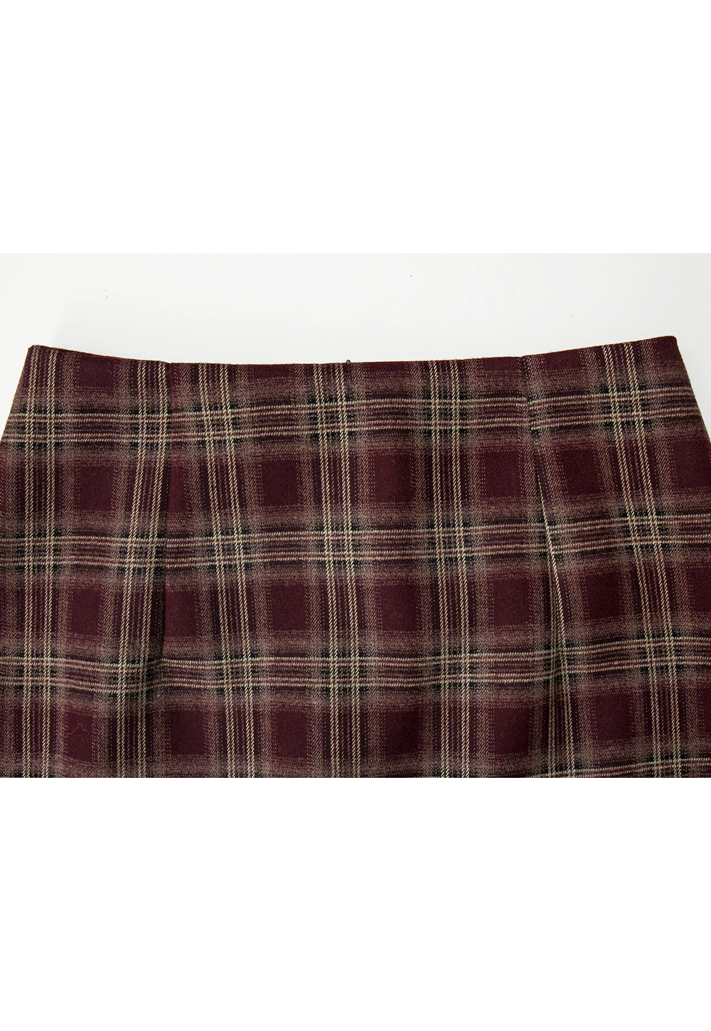 Plaid High-Waist Mini Skirt