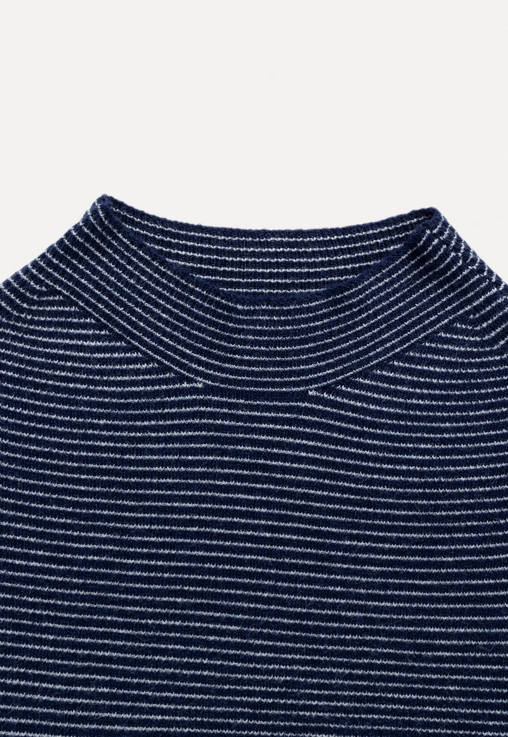 Women's Striped Mock Neck Knit Top