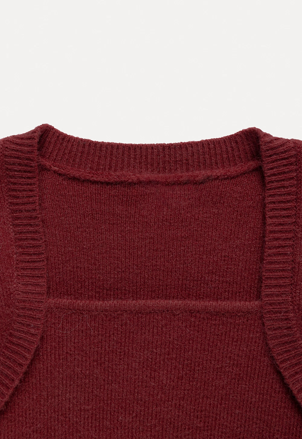 Square Neck Ruched Side Sweater