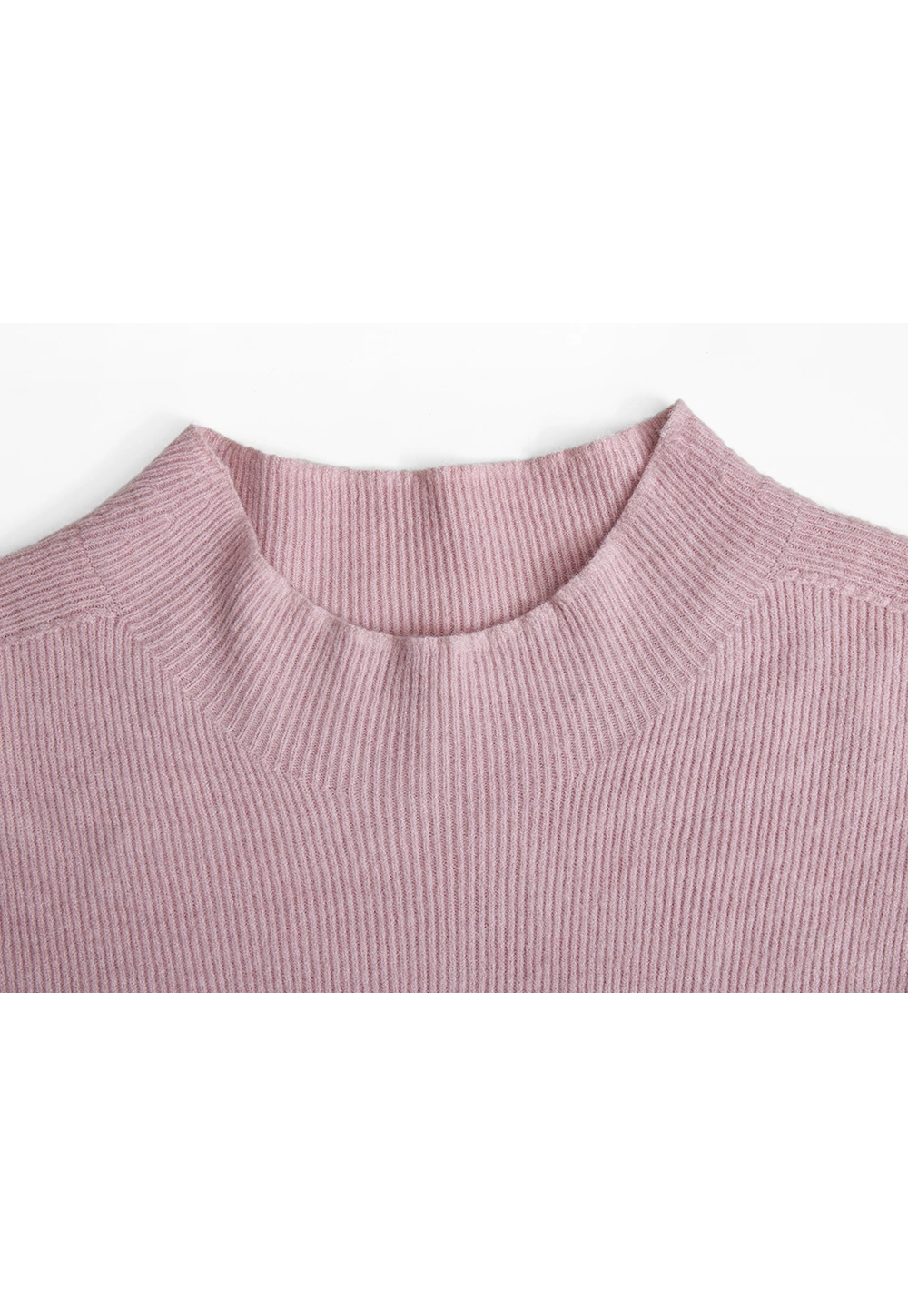 Women's Stand Collar Knit Top - Long Sleeve