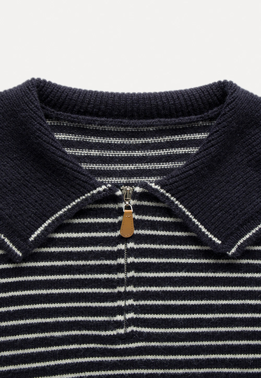 Striped Sweater With Sailor Collar