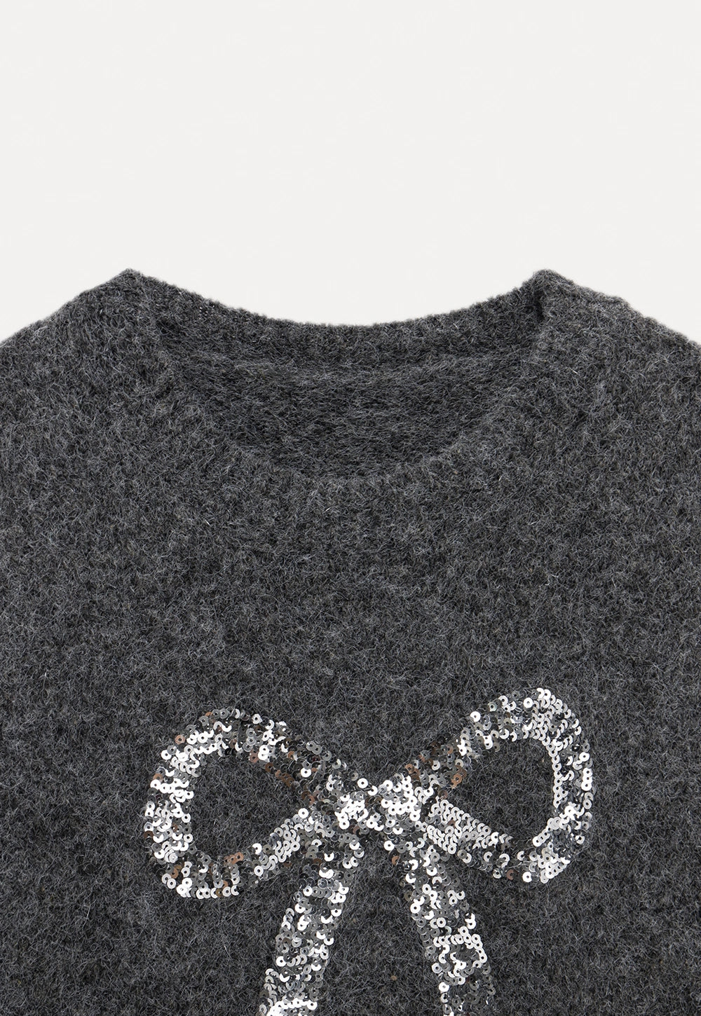 Women's Sequin Bow Sweater