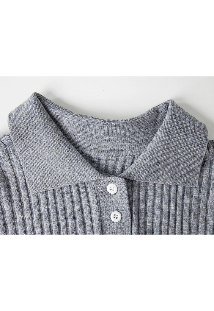 Women's Polo Knit Top